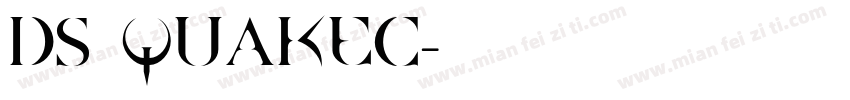 DS QuakeC字体转换
